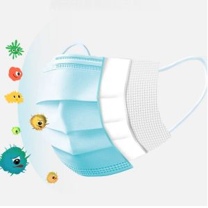 Wholesale 3 Ply Earloop Virus Disposable Medical Face Surgical Mask
