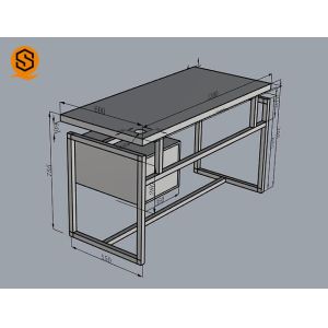 SGS Solid Surface Office Furniture Artificial Stone Office Desk