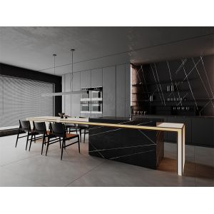 Black Matte Sintered Stone Slabs 1420x2700mm for Bathroom Walls