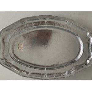 Embossing Oval Plate Aluminum Foil Container Mould Silver Middle East Popular