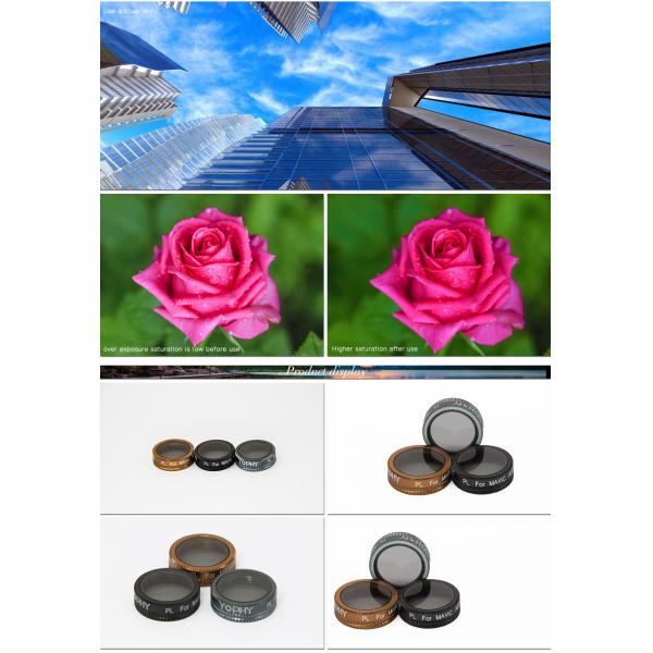 Clear DJI Air Pro ND Filter , AGC Digital Camera Lens Filters Sets