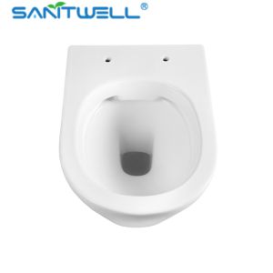 European Standard Ceramic Rimless wall-hung toilet P-trap180mm