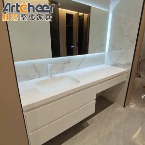 30" Light Grey PVC Modern Bathroom Vanity with Sink E1 or ECO Friendly Material