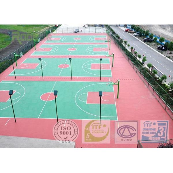Anti Dirt Athletics Running Track Surface Epdm Seamless Flooring 3-8mm Thickness