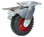 Buy Heavy Duty Cast Iron Rubber Castors 8 Inch at wholesale prices