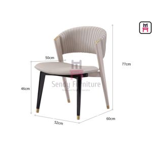 VIP Room Hotel Restaurant Chairs 0.44cbm H77cm Without Armrest