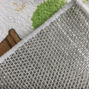 Two layers printed kitchen useage with sliver onion mesh fabric