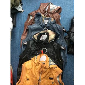 MP-1518 Men's PU vest jacket coat