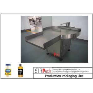 Industrial 50ml-5L Round Bottle Packing Machine Bottle Feeding Turntable
