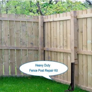 Fencing Repair Kit Heavy Duty Iron Ground Spike for Tilted Fence Posts Durable