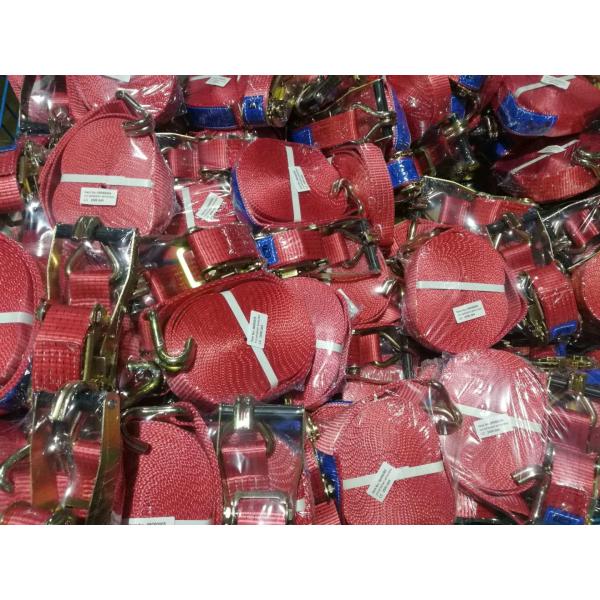 Buy 50mm ratchet straps, Accroding to EN1492-1, ASME B30.9, AS/NZS 4380 Standard,  CE,GS TUV approved at wholesale prices