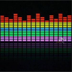 attention-attractive kinetic design equalizer el car sticker