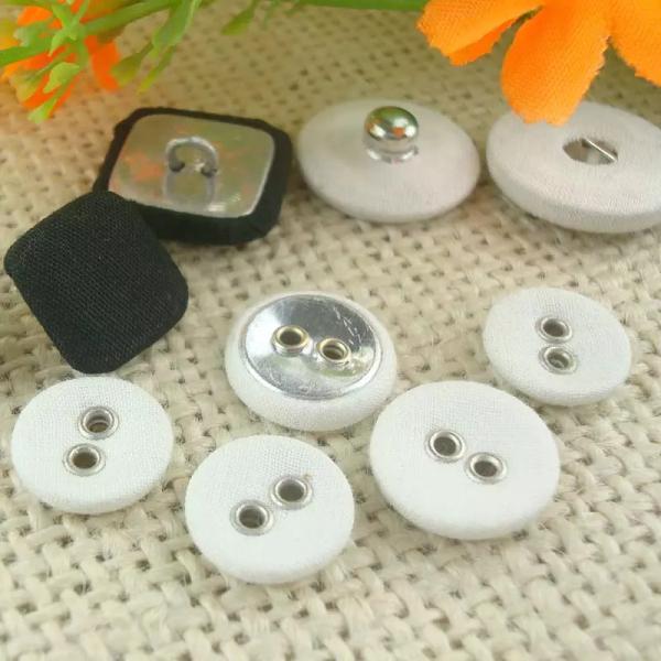 Wholesale DIY Aluminum Metal Shank shell Buttons Fabric Covered Buttons