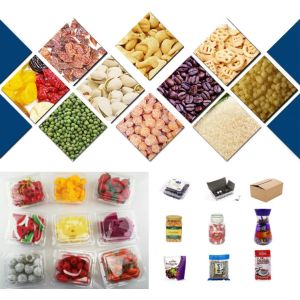 Food Snacks Semi Automatic Packing Machine 304SS With Multihead Weigher