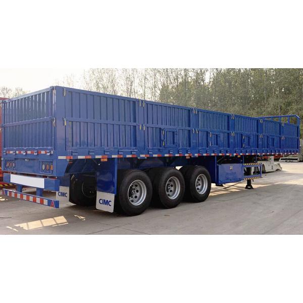 CIMC 4 Axle High Flatbed 60T Side Wall Semi Trailer