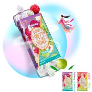 Bayberry and Green Plum Mints Orange-red Powder Sugar Free Mint Candy Lozenge