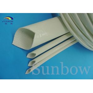 Insulation type Silicone Fiberglass Sleeving / Flame Retardant industrial