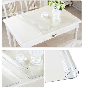 Durable Waterproof Manteles PVC Table Cloth Transparent material