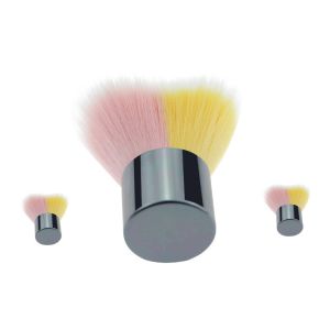 Triangle Shaped Kabuki Makeup Brush Yellow Ultra Soft And Smooth