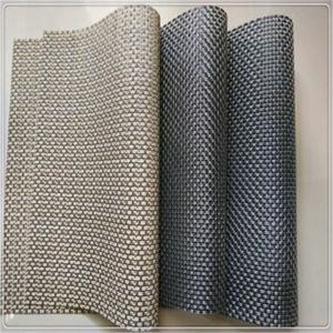 Eco Friendly PVC Furniture Fabric Woven Polyester Mesh Vinyl Blend Material