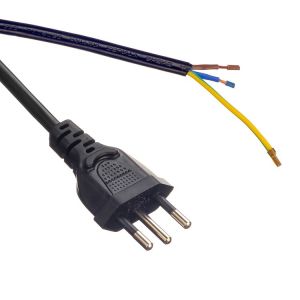 Quality Oxygen Free Bared Stranded Copper Conductor 16A/250V VDE H05VV-F PVC Cable with EU Plug Power Cord for sale