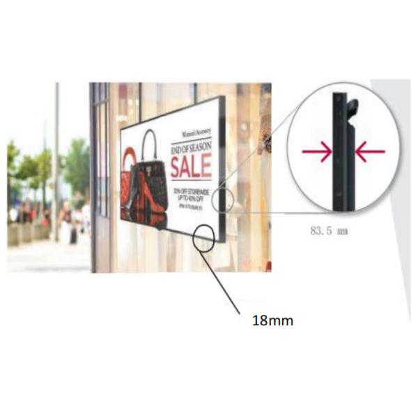 55" FHD 3000nits Sunlight Readable Industrial Grade Retail Window LCD Display