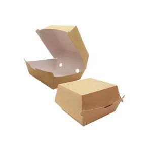 Eco-friendly Custom Printed Logo Biodegradable Food Takeaway Burger Box