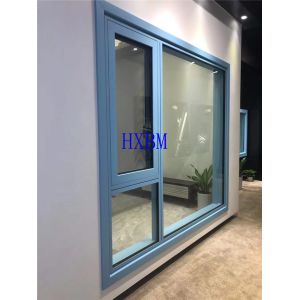 Heat Insulation Anodized Aluminum Casement Windows 12A Glass