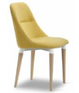 Buy yellow North Europe style banquet dining chair furniture at wholesale prices