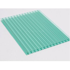 6mm Transparent Hollow Polycarbonate Panel Roofing Sheet Greenhouse Sheet