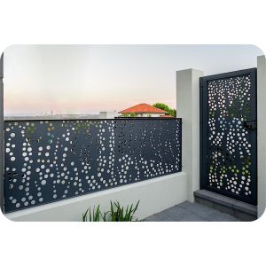 ODM Modern Aluminum Fence Gate Fireproof Powder Coated Aluminium Gate