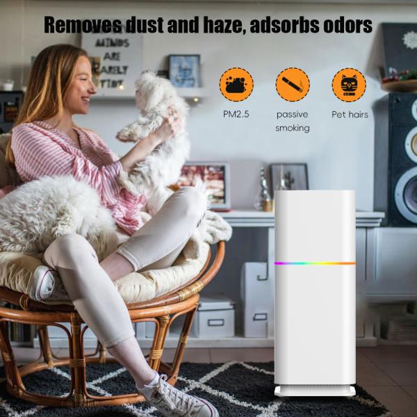 Automatic HEPA Home Air Purifier For Large Family Room 40m2