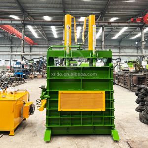 Vertical Tyre Baler Machine Iron Metal Hydraulic Press Baler