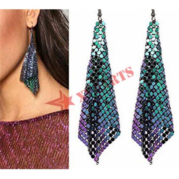 Various Color 3mm Metal Sequin Mesh For Space Divider