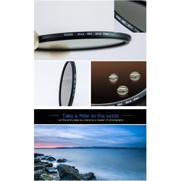 67mm Adjustable Neutral Density Filter ND2-400 ND32-ND4000 nd filter photography