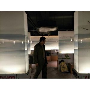 China Protective Tinted 2440X1830mm Decorative Glass Wall Dividers on sale