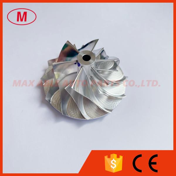 GT1249 34.66/49.00mm 6+6 blades high performance bore 4.08mm turbocharger milling/aluminum 2618/billet compressor wheel
