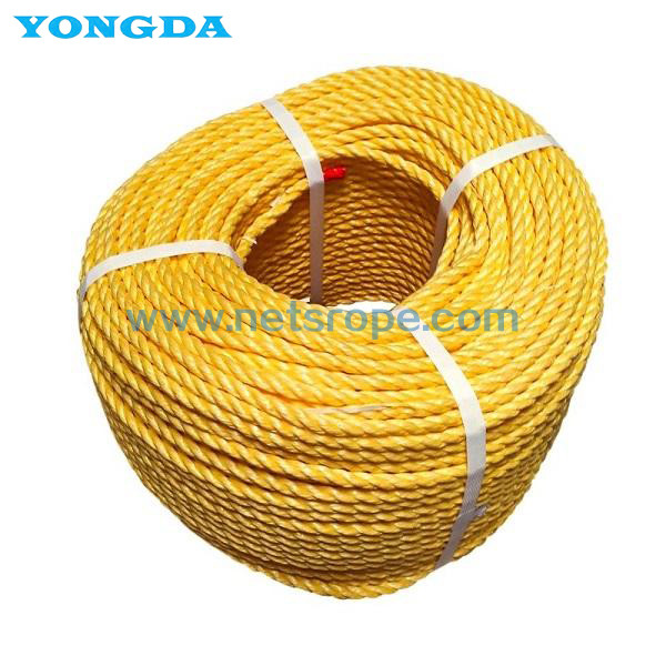 Buy 3 Strand Polypropylene Braided Ropes Monofilament Fibre 4mm Z Twist at wholesale prices