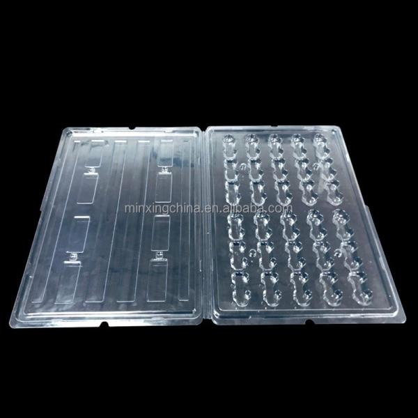 Customizable Shape Size -Made White PS Blister Turnover Tray for Electronic Components