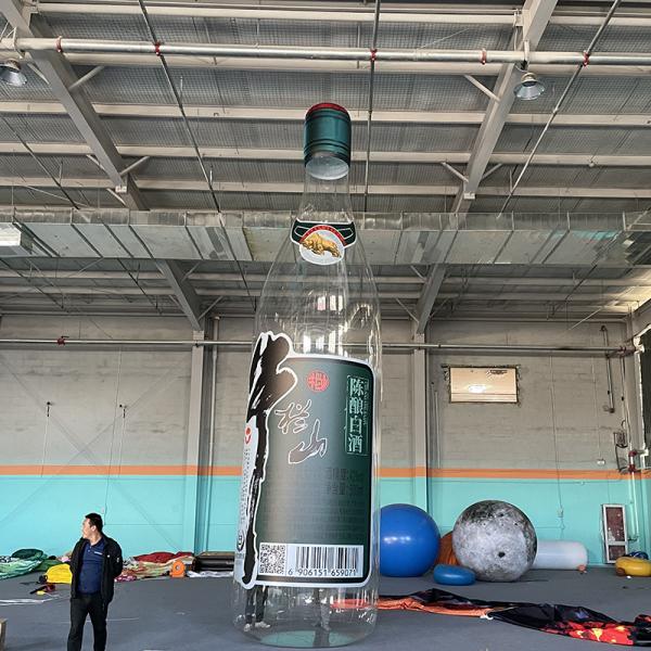 Customized Giant Transparent bottle model Advertising inflatable for promotion