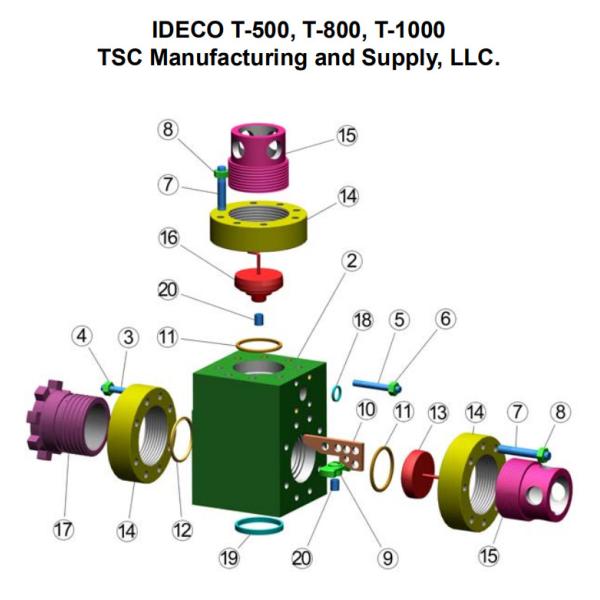 WH-1312 mud pump fluid end module, Cameron CMP2200 Mud Pump Schlumberger, WH-1612 mud pump, W2214 mud pump