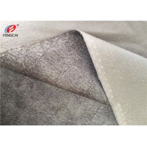 Warp Knitting Polyester Sofa Cover Fabric , Soft Velvet Upholstery Fabric