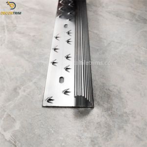 Bright Silver Surface Treatment Carpet Transition Strip Aluminum Carpet Edge