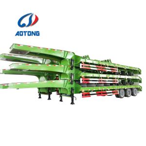 Customized Extensional 3/4/5 Axles Bulldozer Transport Trailers for Customer