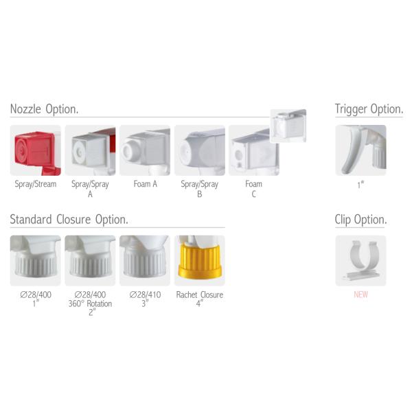 JY115-01 All Plastic Trigger Sprayer With 1.2cc Output For Household Chemicals