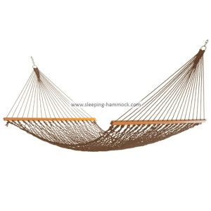 Portable Folding Outdoor Rope Hammock Double Hanging Tree Spreader Bars Antique