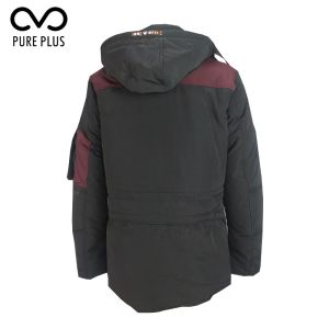 Multi Functional Hooded Padded Jacket Mens Stock Garment ISO Standard