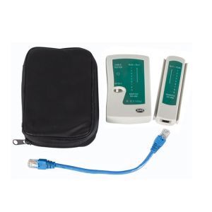 RJ11 / RJ45 Network Cable Tester , Data Working Tools CAT6 / CAT5 Cable Tester