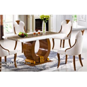 Quality restaurant modern rectangle 1.4m marble dining table furniture for sale