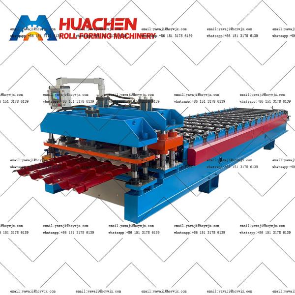 Buy China Made Glazed Roof Tile Roll Forming Machine at wholesale prices